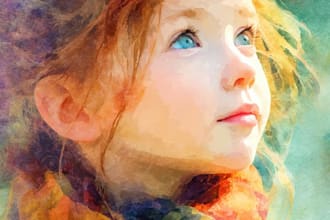 create watercolor illustrations for children book, animal