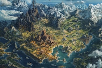 illustration map design fantasy map maker
