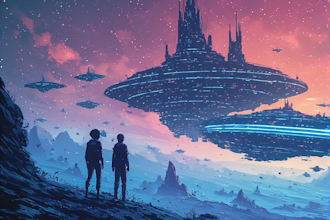 draw sci fi illustration and sci fi art