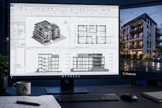 create revit bim model with enscape or lumion 3d walkthrough rendering