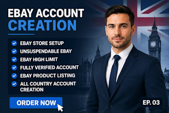 create ebay store open ebay account high limit ebay seller account