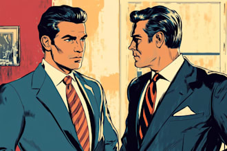 draw special comic illustration or graphic novel