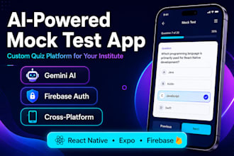 build an ai powered mock test and quiz generation web app