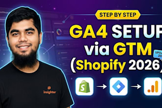 shopify tracking setup  ga4 GTM step by step no mistakes