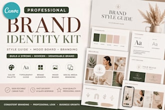 create canva brand style guide identity kit mood board branding