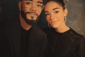 do couple portrait illustration