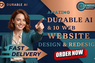 design a high converting durable ai website with CRM and SEO