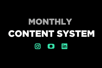 be your monthly social media content manager