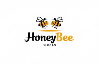 make different honey bee mascot logo in very short time