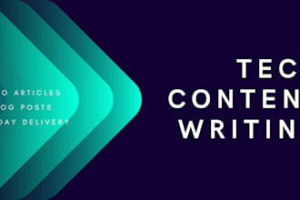 write tech blog posts and articles for your website