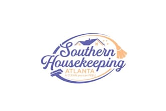make powerful logo for my residential cleaning company