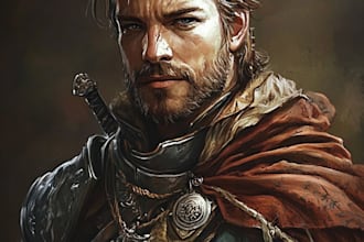 fantasy dnd character illustration