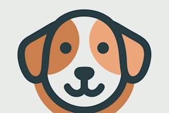 create minimal line art logo design