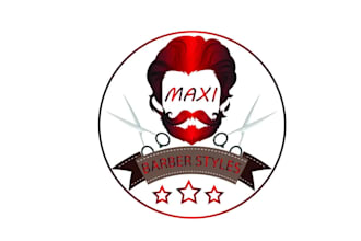 design iconic iconic barber salon logo