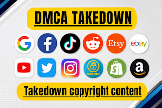 remove copyright content facebook instagram youtube twitter under dmca