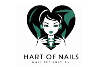design important traditional nail technician logo