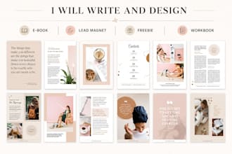 design lead magnet, workbook, ebook, real estate book, canva design, book cover