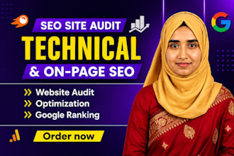 provide technical seo website audit google search console and indexing