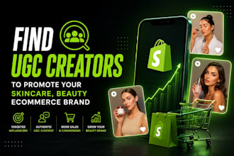 find ugc creators to promote your skincare, beauty ecommerce brand