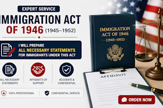 prepare professional immigration statements and declarations