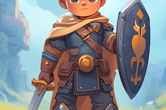 draw 2d game character or 2d game character