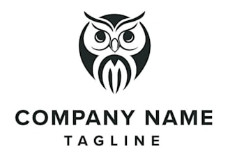 do modern minimalist line art logo