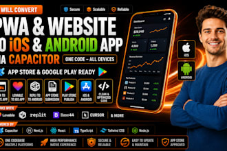 convert pwa website to ios app capacitor lovable to ios app store replit android