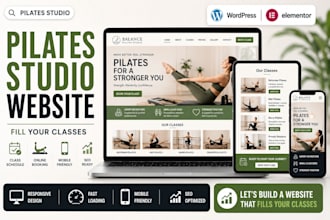 pilates studio website, pilates website, pilates class website, fitness studio