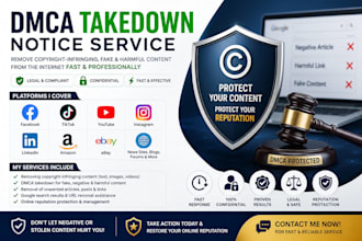 remove copyright content using dmca takedown