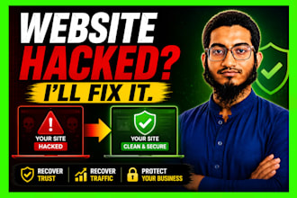 remove wordpress malware, recover hacked website and secure it