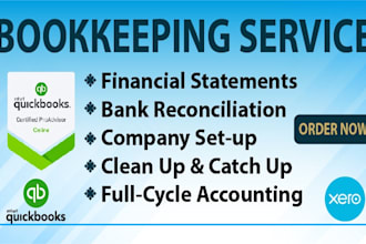 do cleanup, reconciliation, bookkeeping, payroll in quickbooks