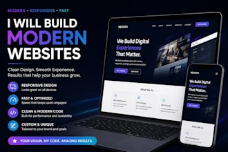 craft a sleek modern web experience