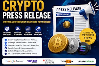 write crypto press release crypto press release distribution crypto distribution