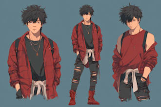 create manga, comic and anime artwork