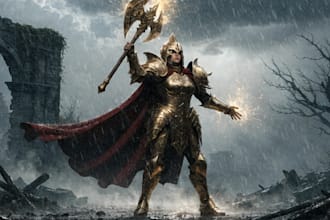 draw dnd character art, fantasy character illustration