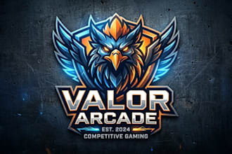 design a bold and professional gaming logo for your brand