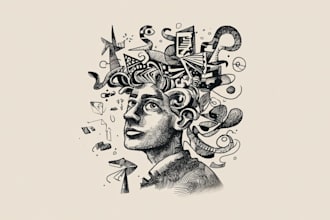 create a custom doodle art illustration design for you