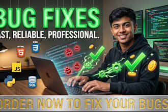 fix html, CSS, javascript, and react bugs fast
