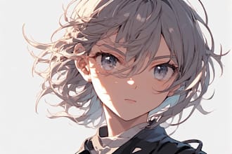 design unique anime style portrait art for you