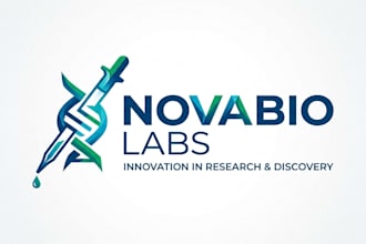 design a modern and professional laboratory logo for your brand