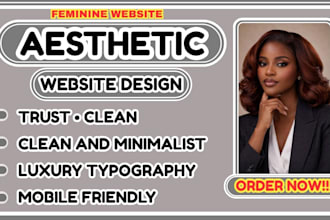 aesthetic website, luxury website design, minimalist website, modern website