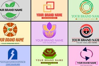 clean  simple logo maker
