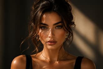 create luxury ai female portraits and aesthetic social media photos