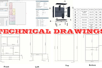 make professional layout documentation for furniture and interiors