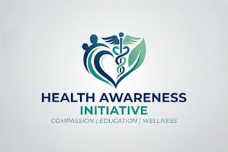 design a professional health awareness logo for your medical campaign or brand