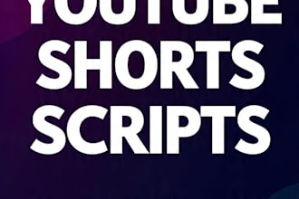 write viral video scripts for youtube shorts and instagram