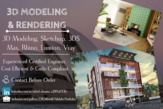 do realistic 3d modeling and rendering