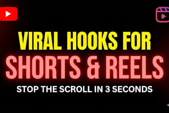write viral hooks for your youtube shorts and reels