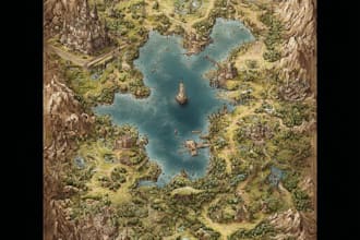 make vintage treasure hunt and fantasy maps for dnd games