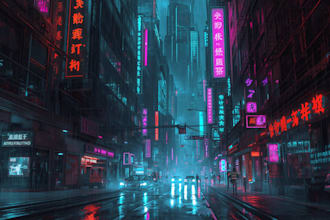 create art in cyberpunk style